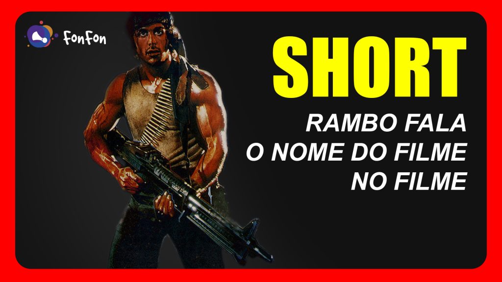 Stallone fala o nome do filme, no filme